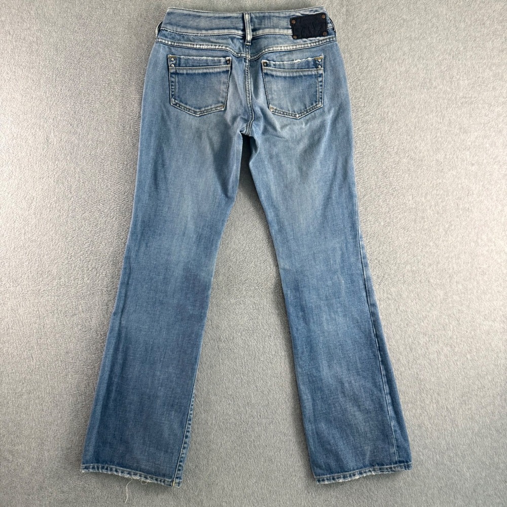 Diesel Ronhar Womens Jeans 29x32 Blue Low Rise Bootcut Distressed Wash 008AT - Picture 5 of 14